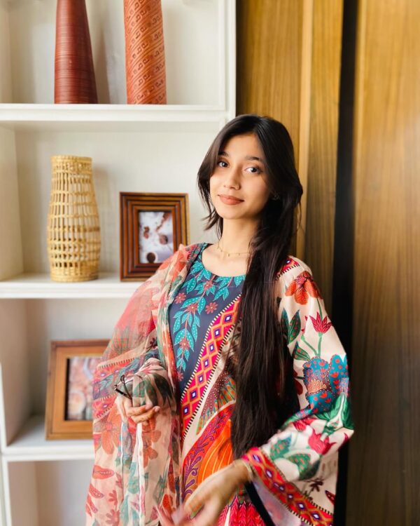 Digital Print Three Piece (Sensitive Silk) - Image 3