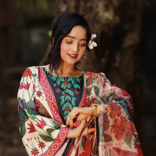 Digital Print Three Piece (Sensitive Silk) - Image 4
